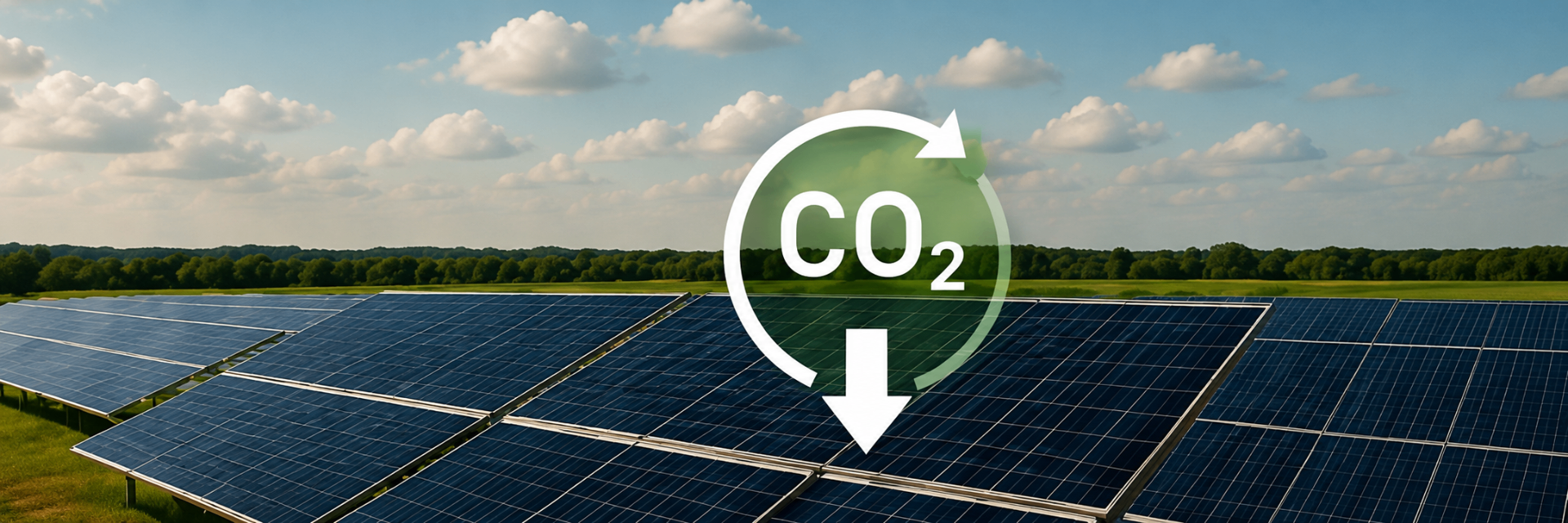 Usina solar com créditos de CO2